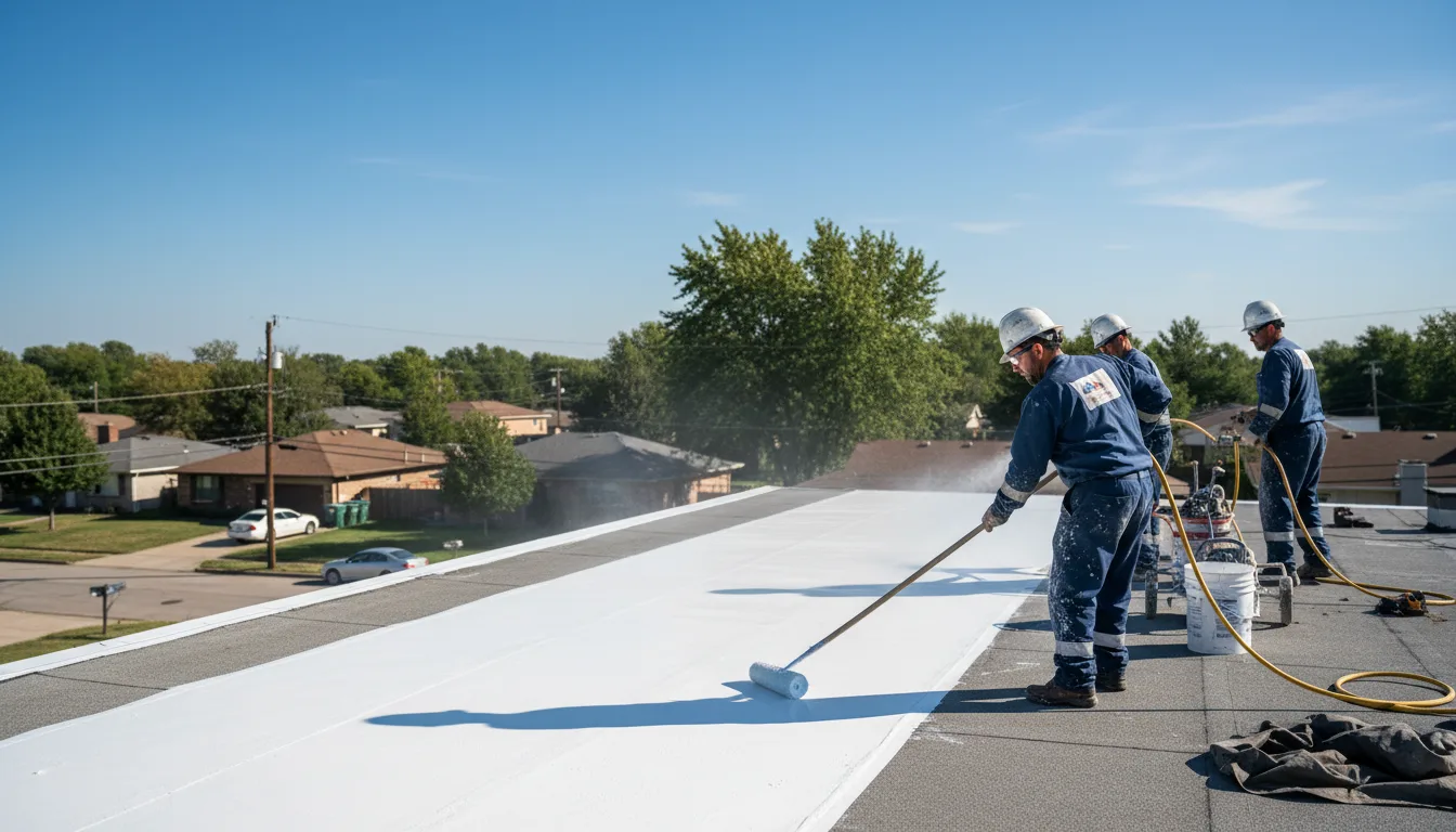 Commercial roof coating in Freeman Spur, IL near me